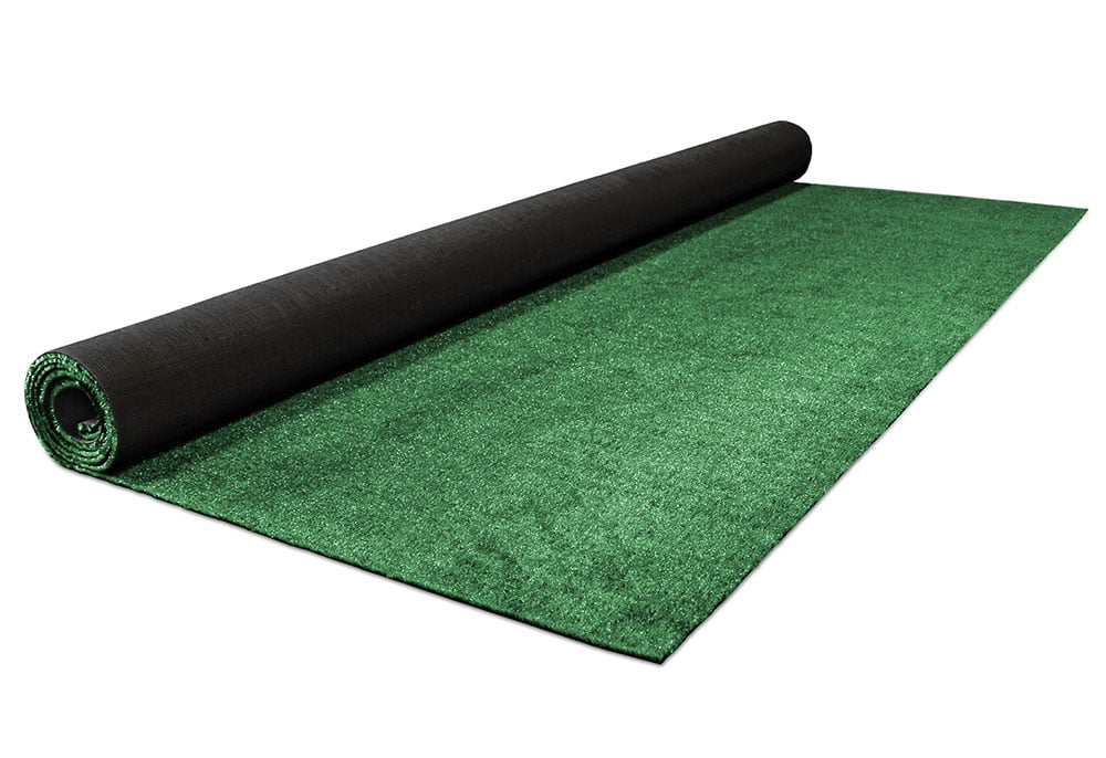 Outdoor Artificial Turf with Marine Backing – Garden Green 6 Feet  X 10 Feet – Spectrum Series .25 Inch Pile Height