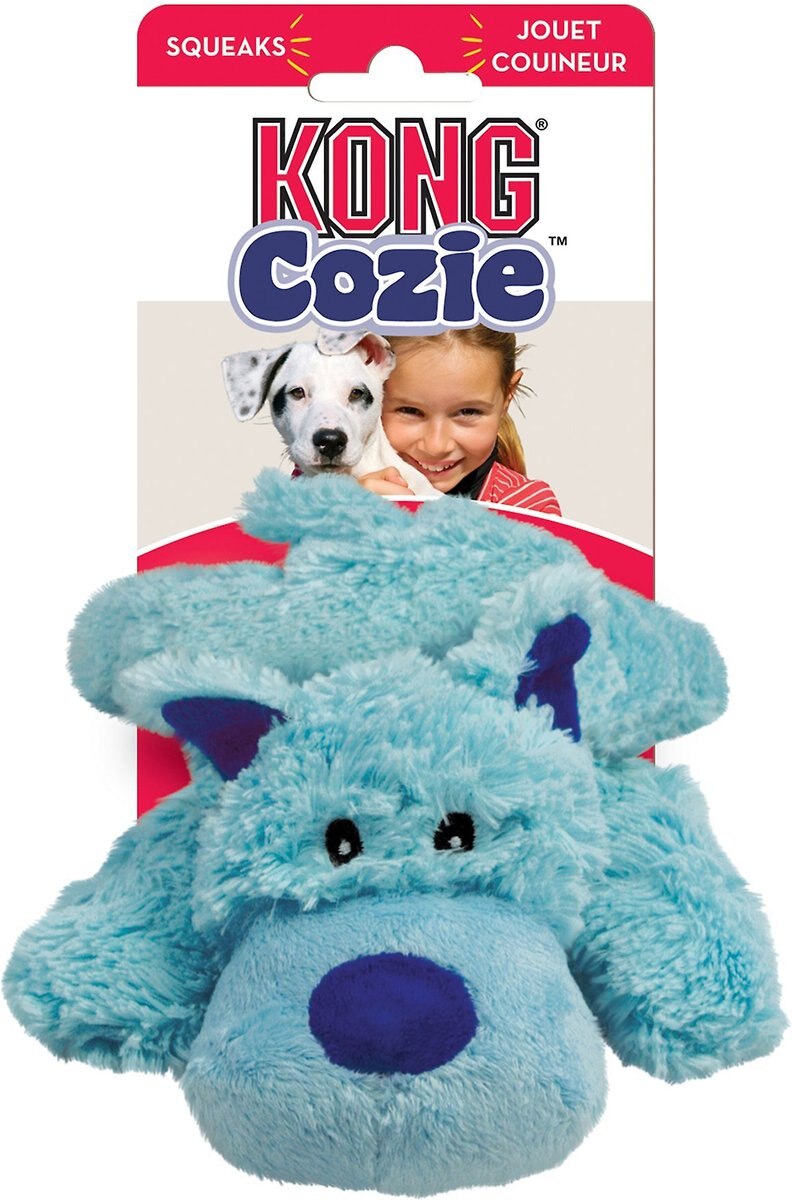 KONG Cozie Baily the Blue Dog Toy