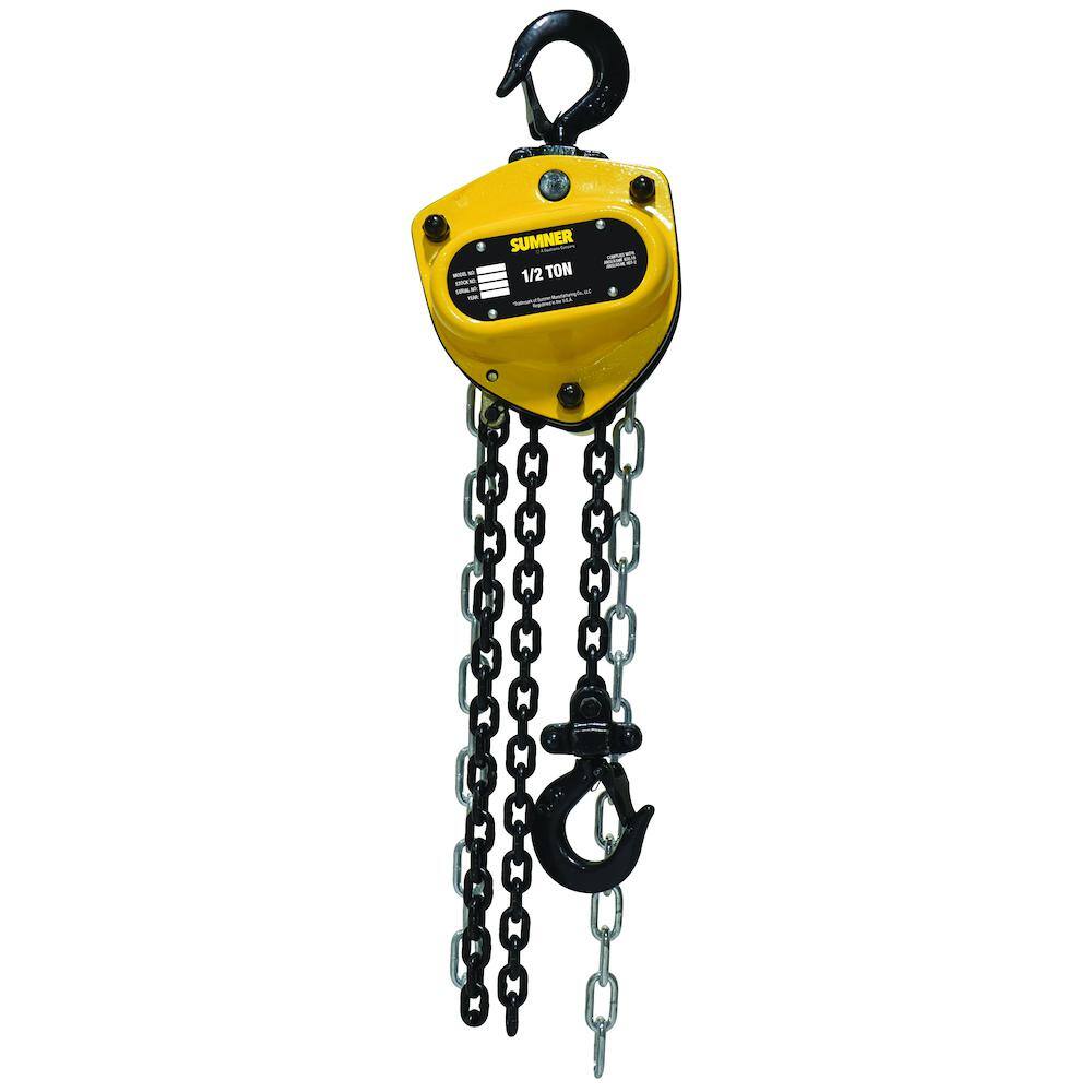 Southwire 12-Ton Chain Hoist with 20 ft. Chain Fall 787406