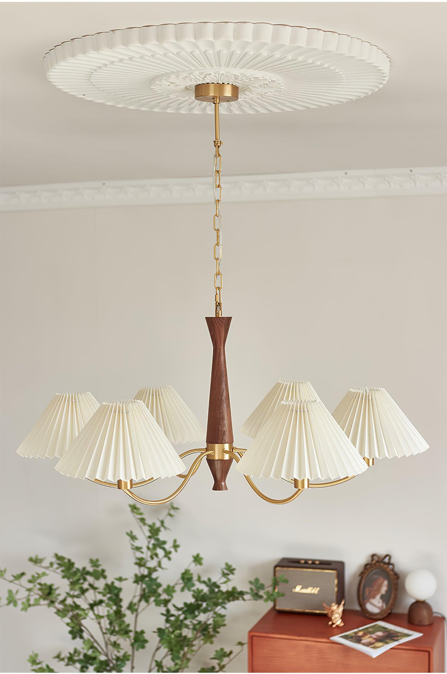 Pleated Chandelier