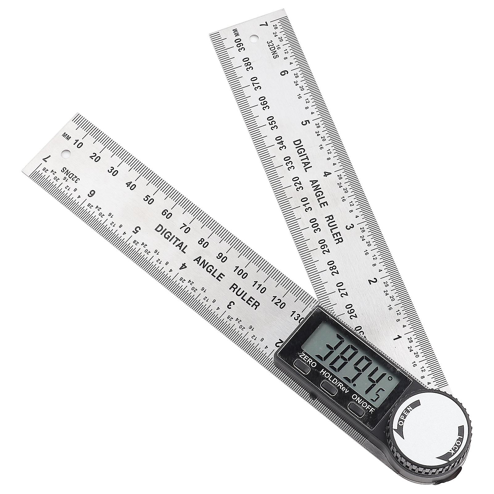 10390mm Stainless Steel Electronic Protractor Digital Goniometer Angle Finder Miter Gauge Ruler