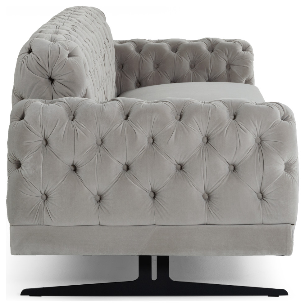 Divani Casa Sepulveda Modern Gray Fabric Sofa   Transitional   Sofas   by Vig Furniture Inc.  Houzz