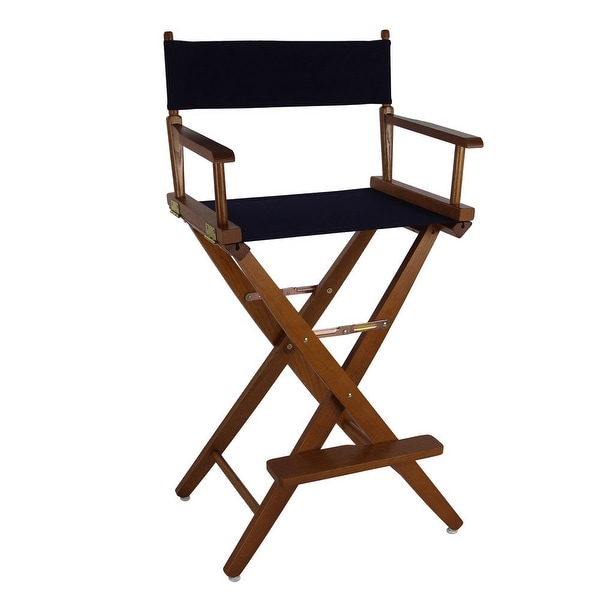 American Trails Extra-Wide 30-inch Premium American Oak Bar-Height Directors Chair