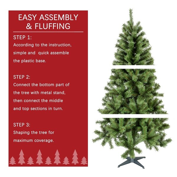 Green Plastic 6foot Christmas Tree