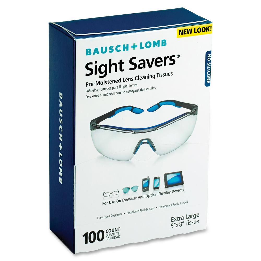 Bausch and Lomb Sight Savers Pre-Moistened Lens Cleaning Tissue (100 per Box) BAL8574GM