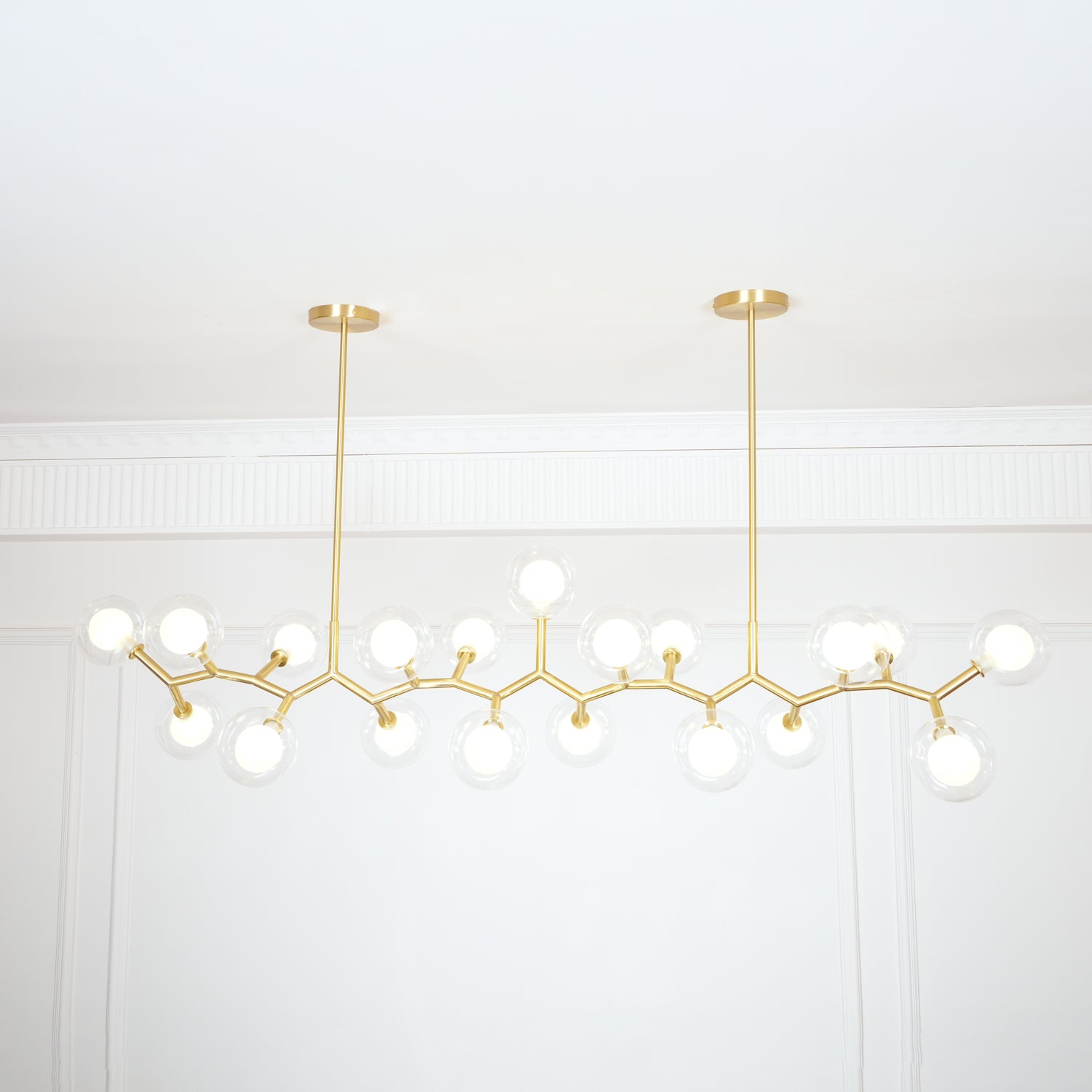 Molecular Glass Balls Chandelier