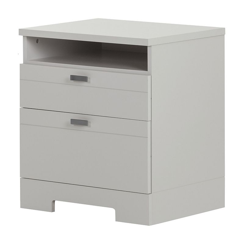 South Shore Reevo Nightstand with Cord Catcher