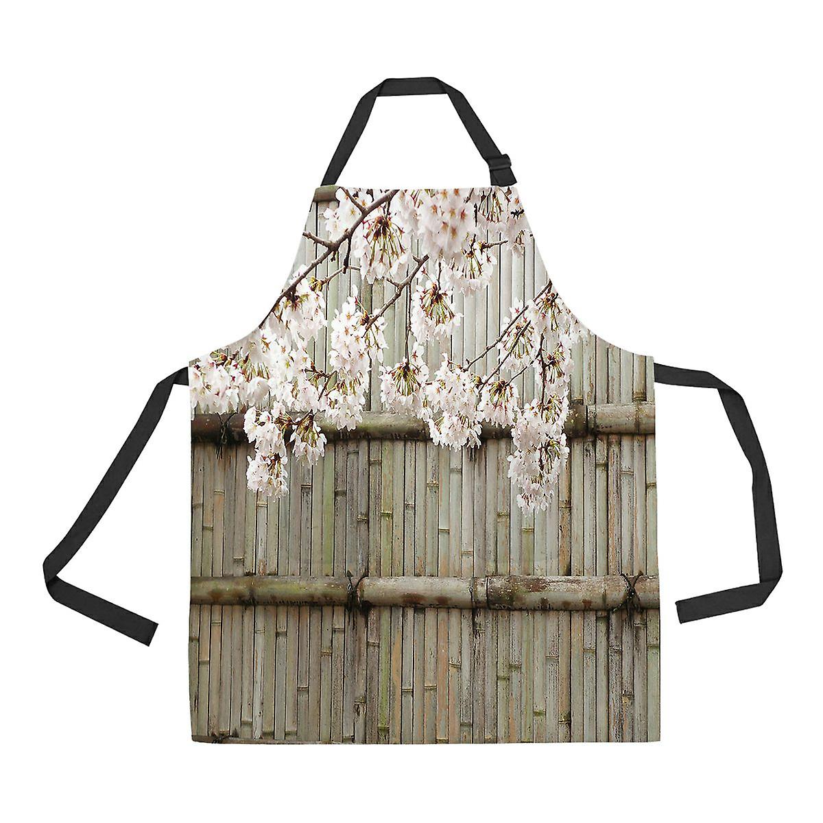 Sakura Japanese Cherry Blossoms Apron Home Kitchen Apron With Pockets