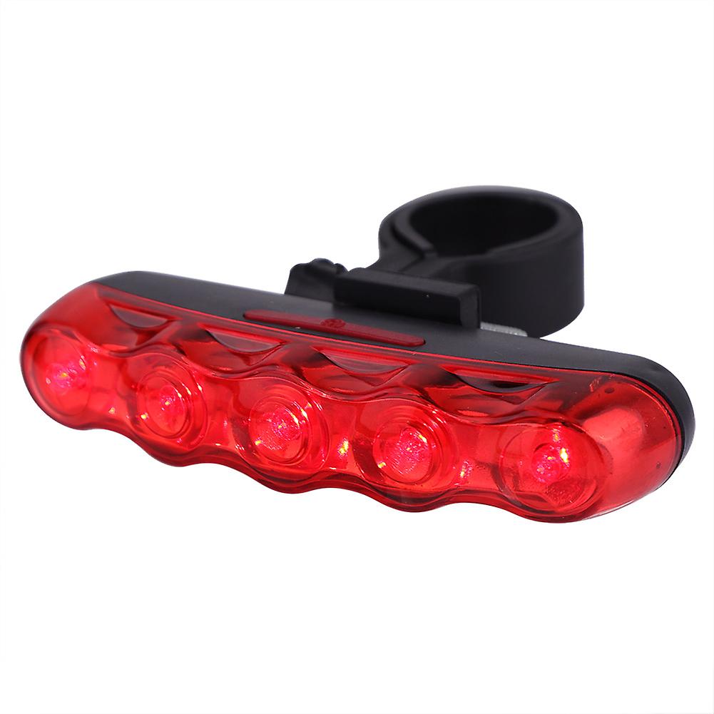 Waterproof Night Warning Lamp 5led High Bright Taillight For Mountain Bike Bicycle