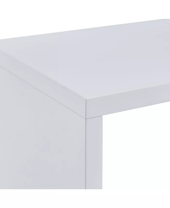 Southern Enterprises Tara Multifunctional Corner Desk with Shelves