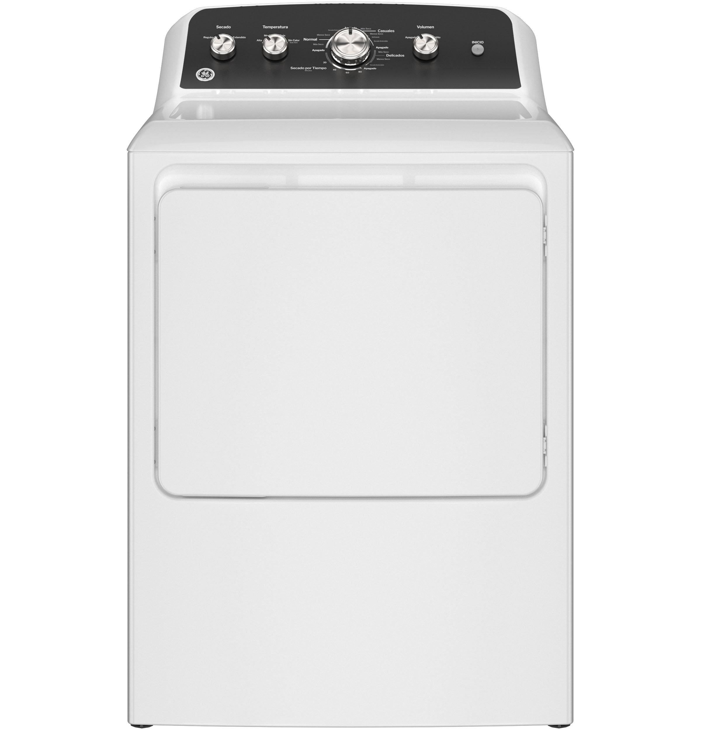 Ge Appliances ETD48EASWWB Ge® 7.2 Cu. Ft. Capacity Electric Dryer With Spanish Panel And Up To 120 Ft. Venting​