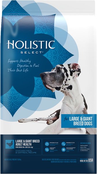 Holistic Select Large and Giant Breed Adult Health Chicken Meal and Oatmeal Recipe Dry Dog Food