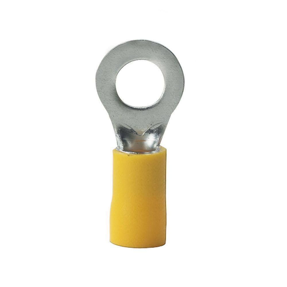 Gardner Bender 12 - 10 AWG #12 - 14 Stud Size Vinyl-Insulated Ring Terminals Yellow (15-Pack) 15-107