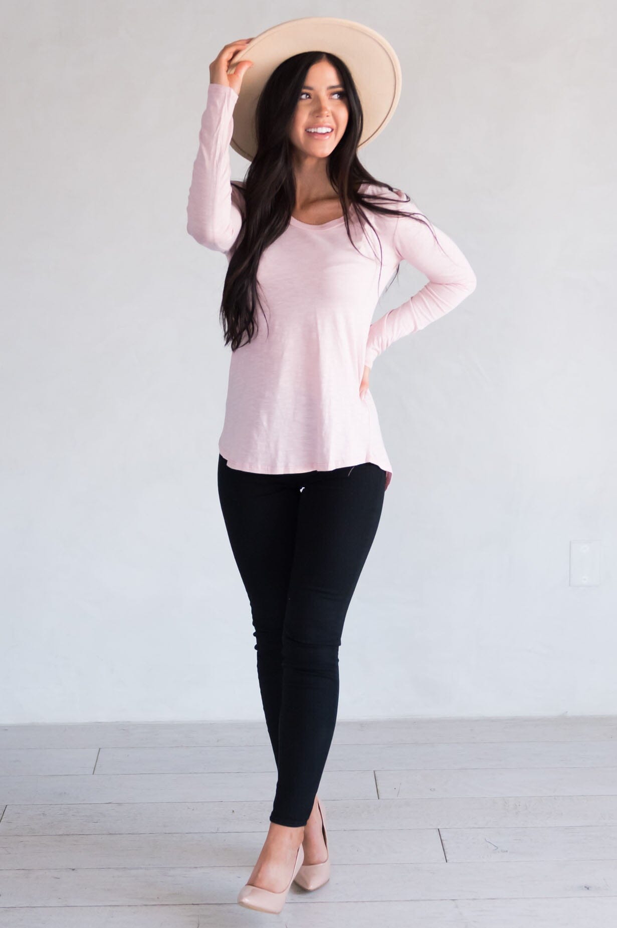 Blushing Beauty Modest Top