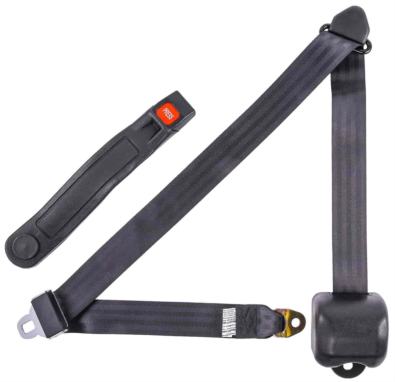 JEGS 70079 3-Point Retractable Seat Belt Sleeve Length 13 in. Belt Width 1 7/8 i