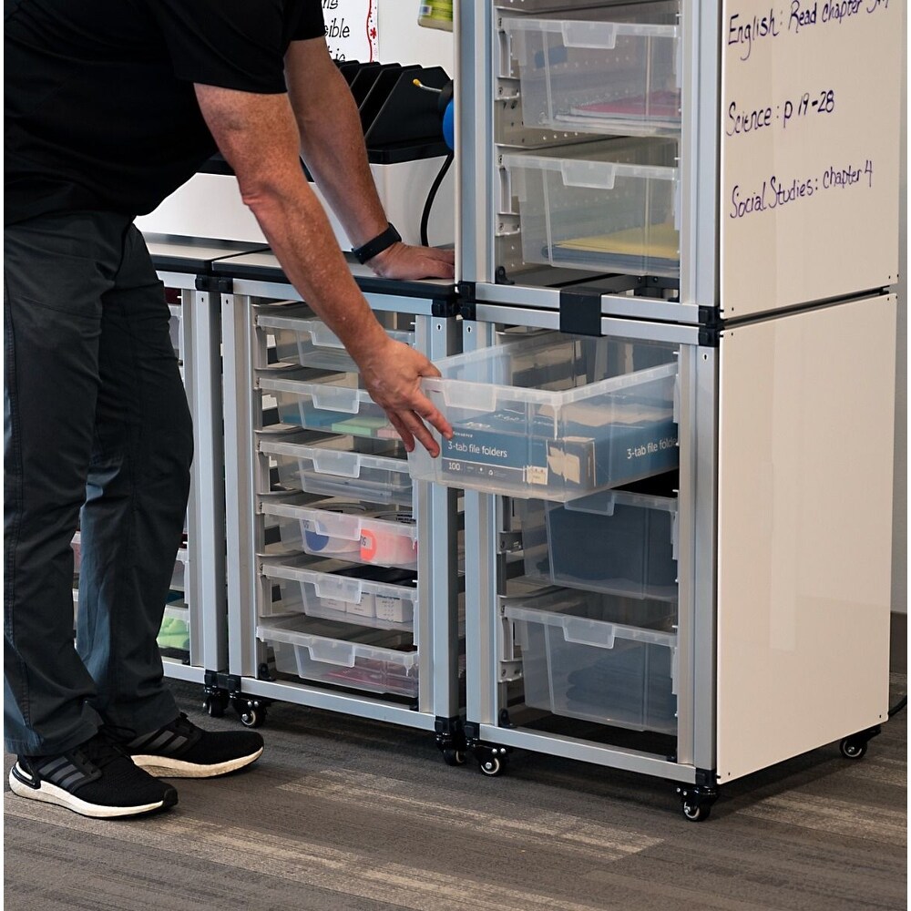 Modular Classroom Storage Cabinet   Single module with 6 small bins