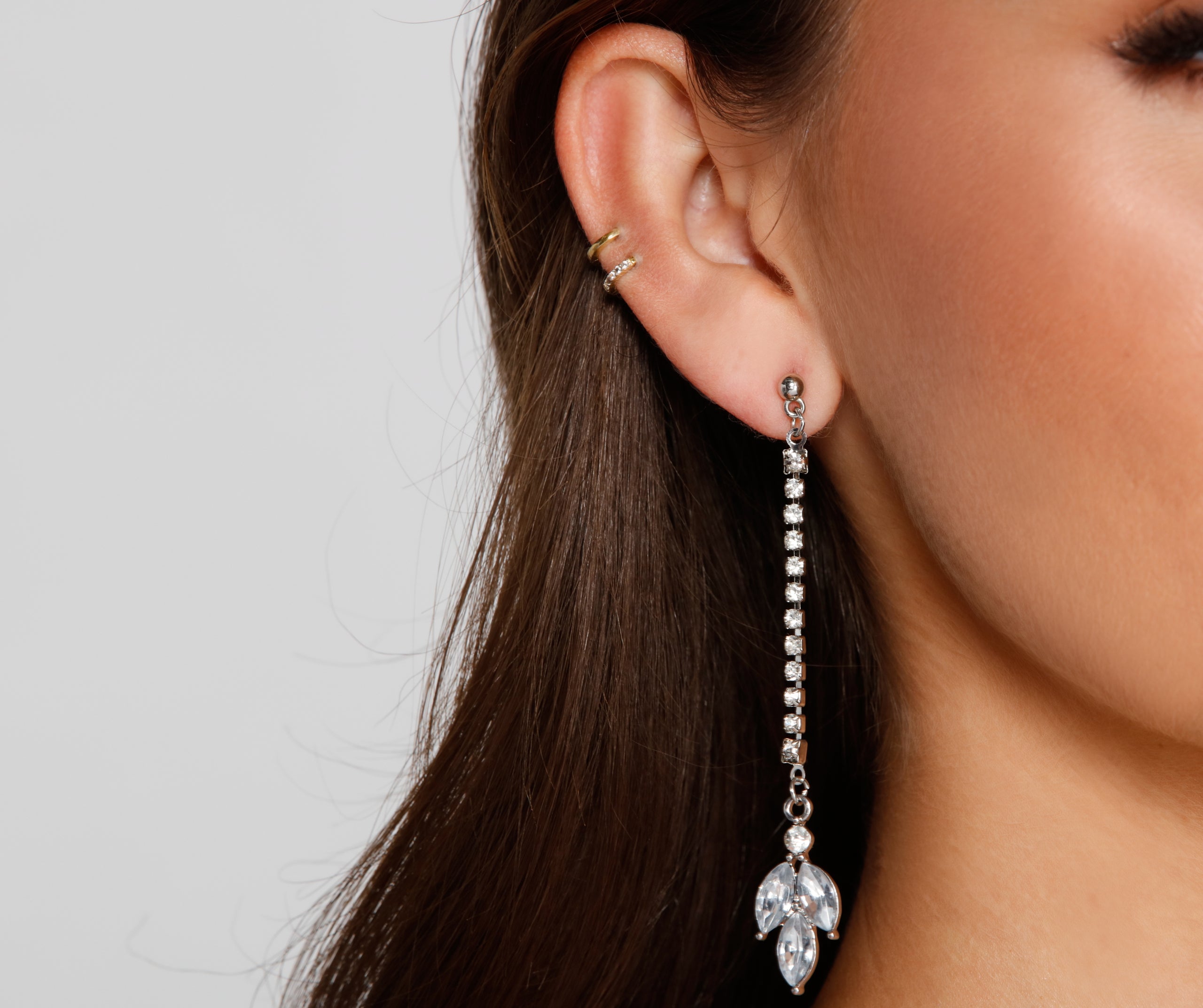 Elegant Details Rhinestone Earrings Set