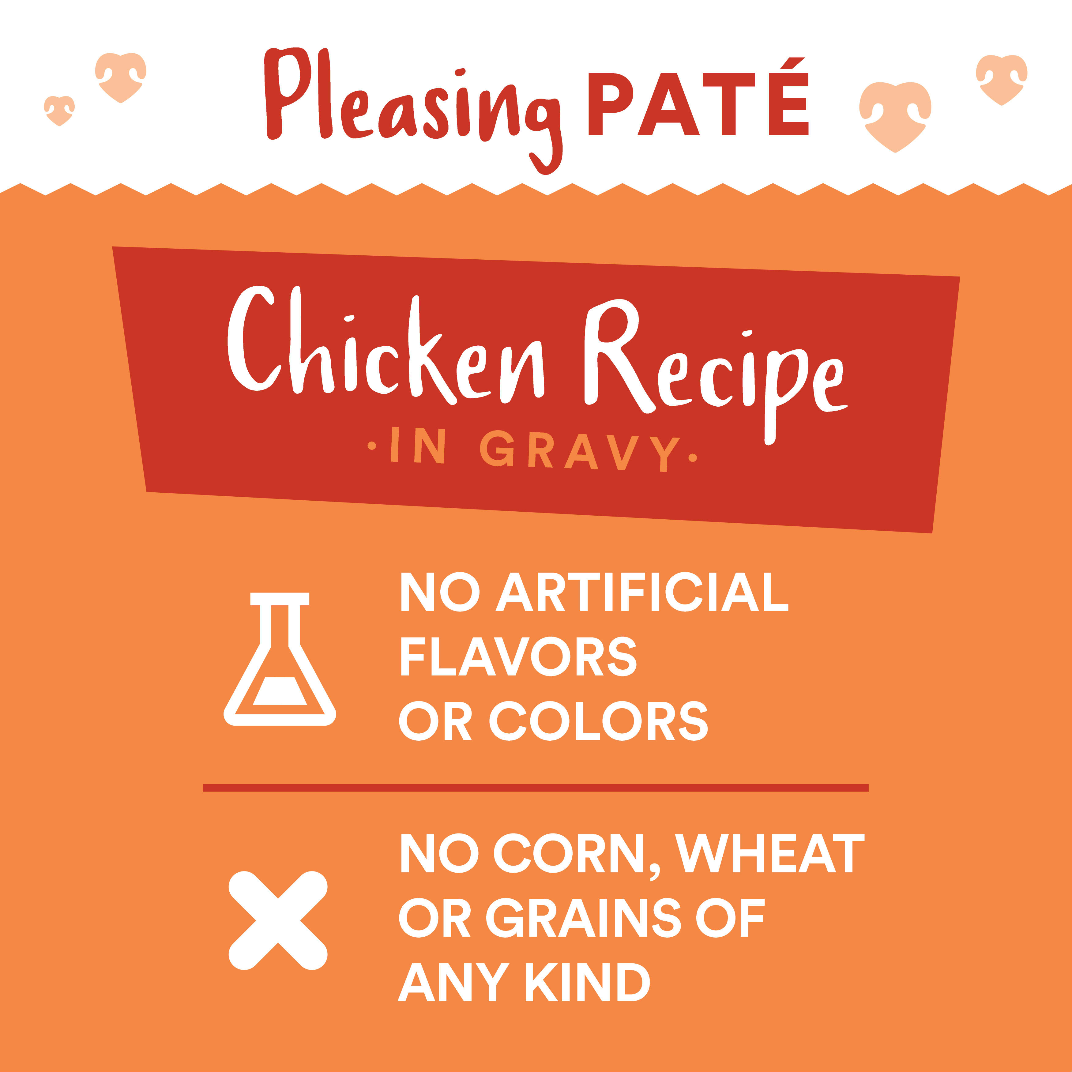 WHOLEHEARTED Grain Free Chicken Recipe Pate Adult Wet Cat Food， 2.8 oz.， Case of 12