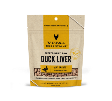 Vital Essentials Freeze-Dried Duck Liver Cat Treats