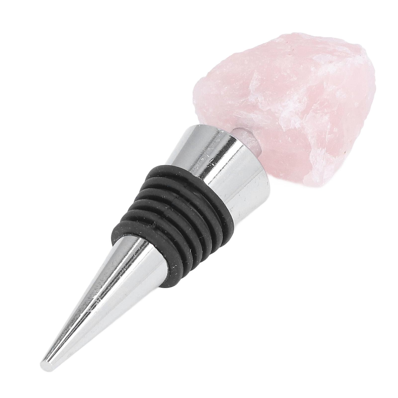 Wine Stopper Natural Eco Friendly Excellent Sealing Performance Highly Durable Wine Bottle Stoppers For Home Bar Hotelrose Quartz