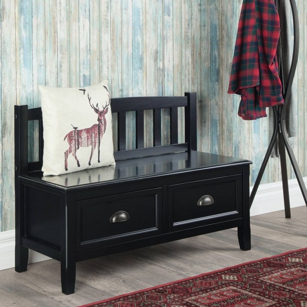 Portland Entryway Storage Bench With Drawers Wyndenhall