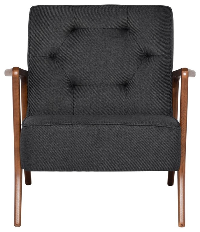 Elaina Occasional Chair Storm Gray   Midcentury   Armchairs And Accent Chairs   by V.S.D Furniture  Houzz