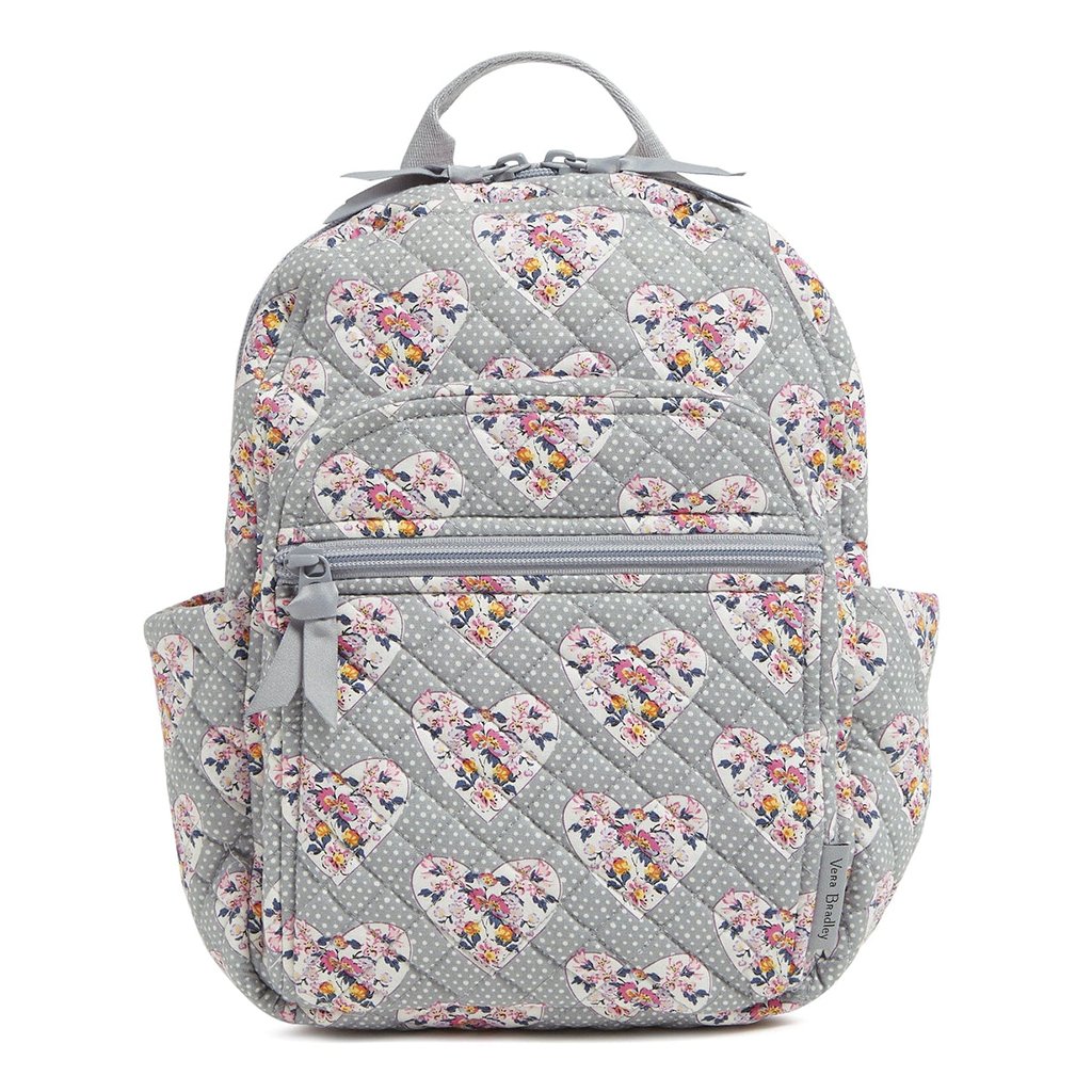 Vera Bradley  Small Backpack in Mon Amour Gray