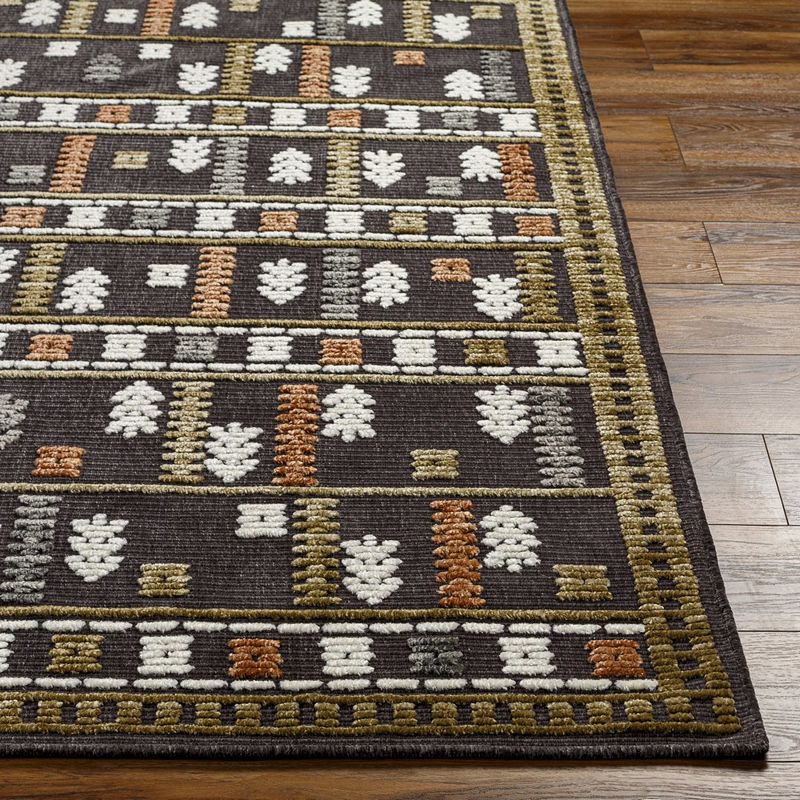 Caneyville Rustic Washable Area Rug