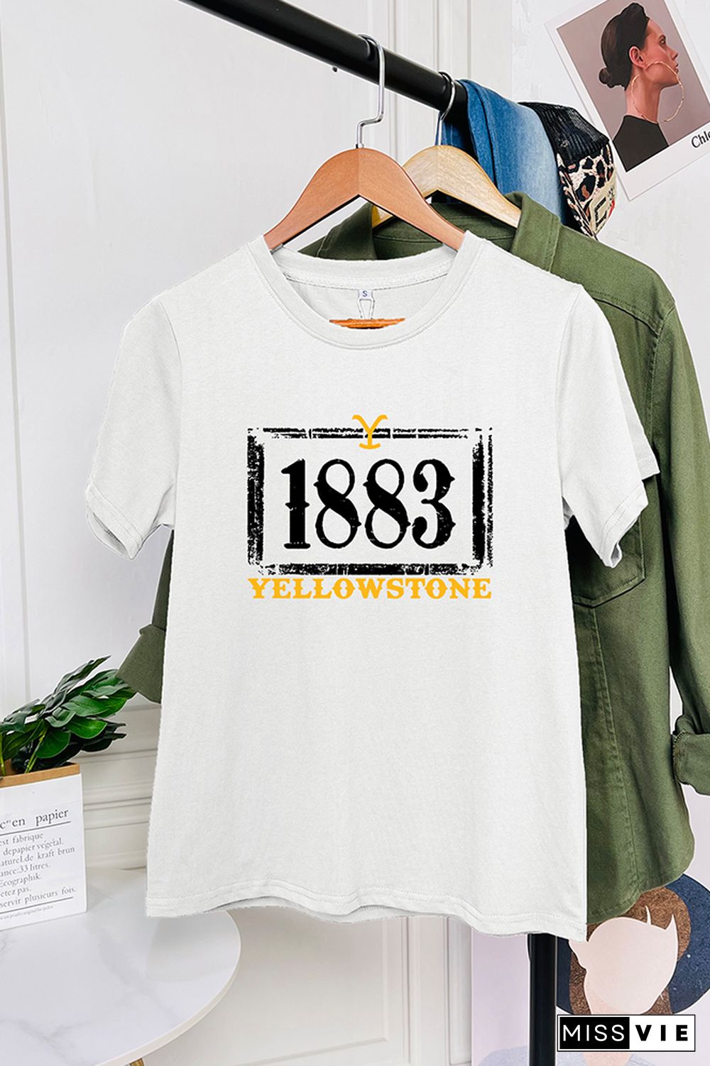 1883 Yellowstone Short Sleeve Graphic Tee Wholesale