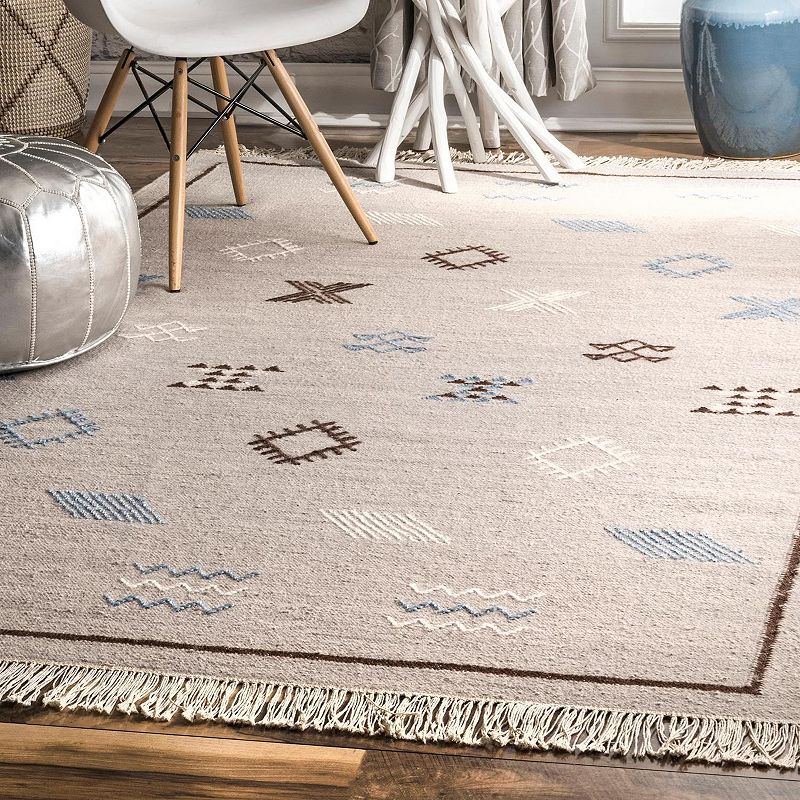 nuLOOM Flatweave Tribal Kendell Wool Blend Rug