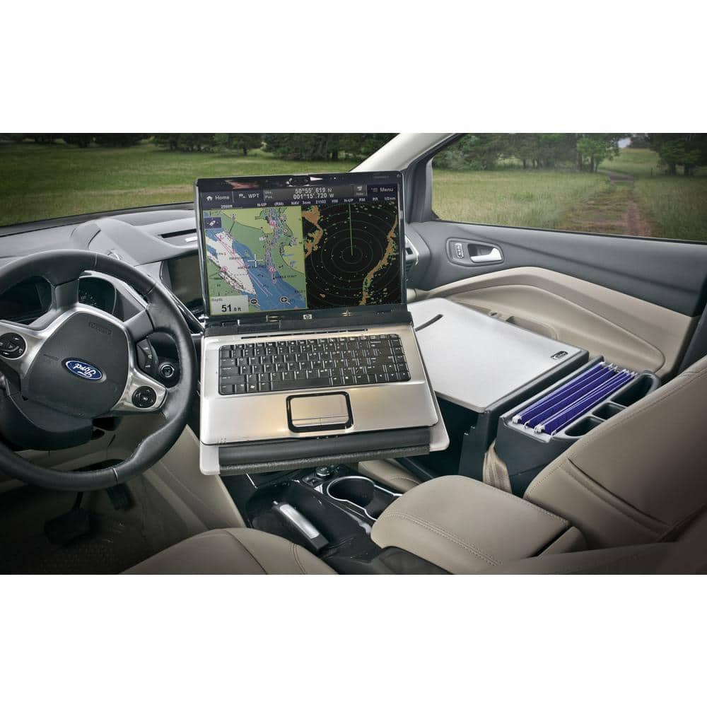 AutoExec ReachDesk for Front Seat in Gray REACHDESK-01FS