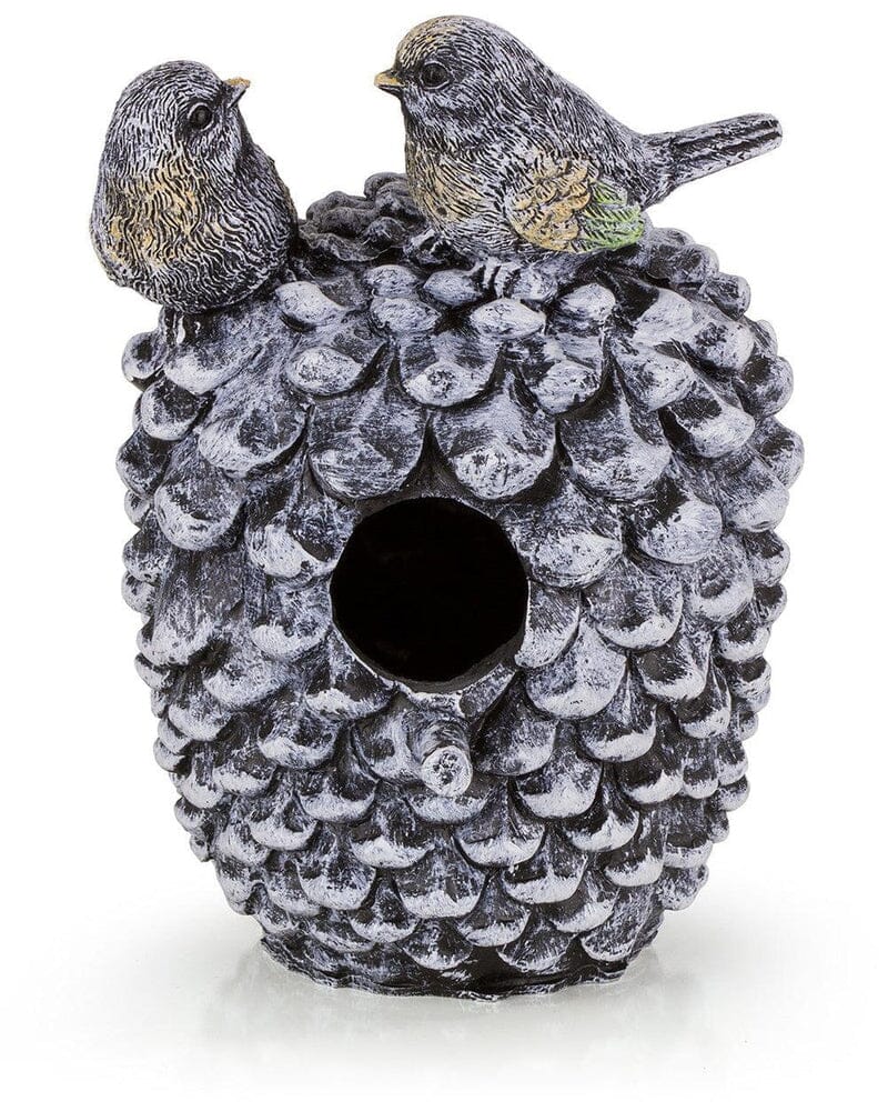 Pinecone Decorative Hand-Painted Bird House