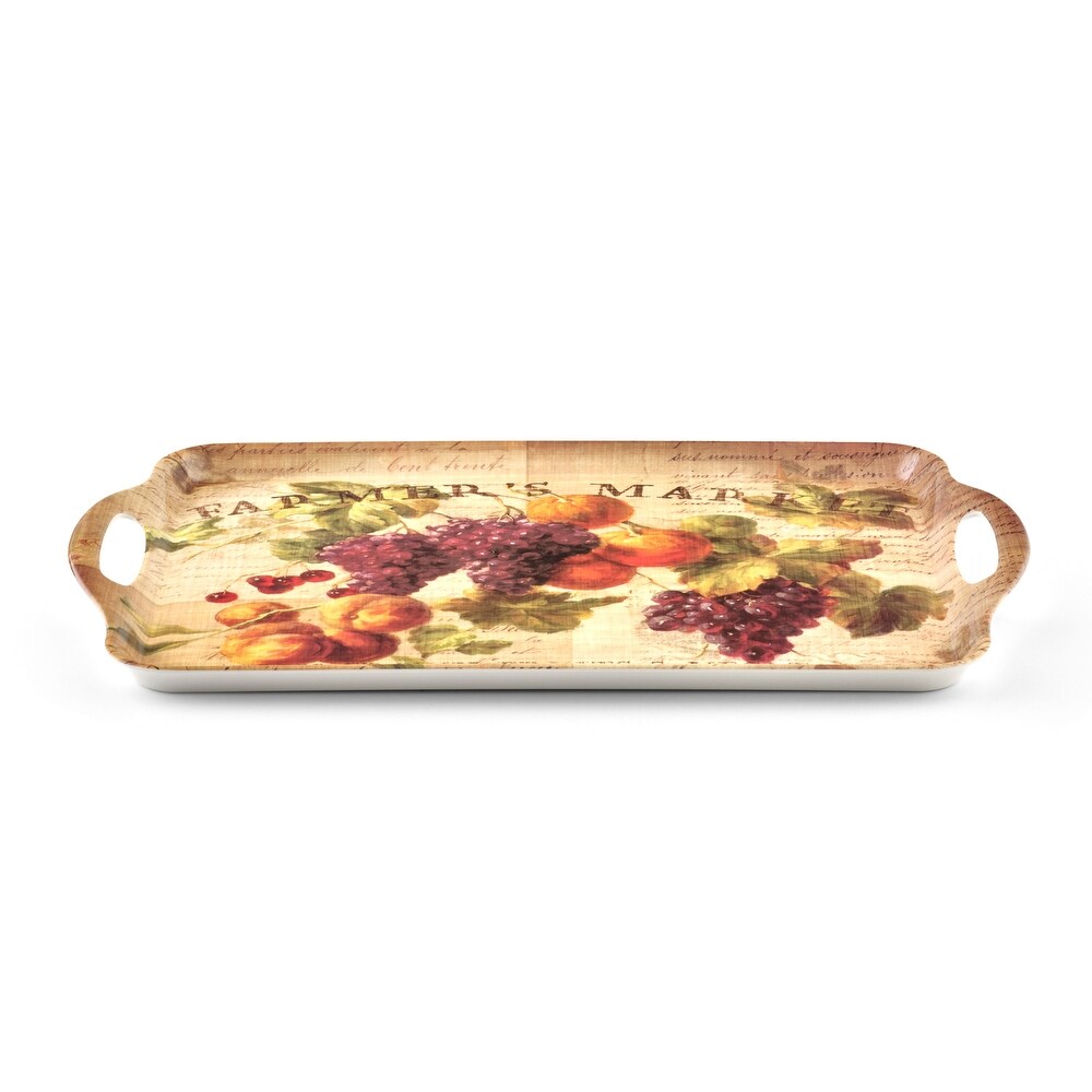 Pimpernel Abundant Fall Large Melamine Handled Tray   19.25\