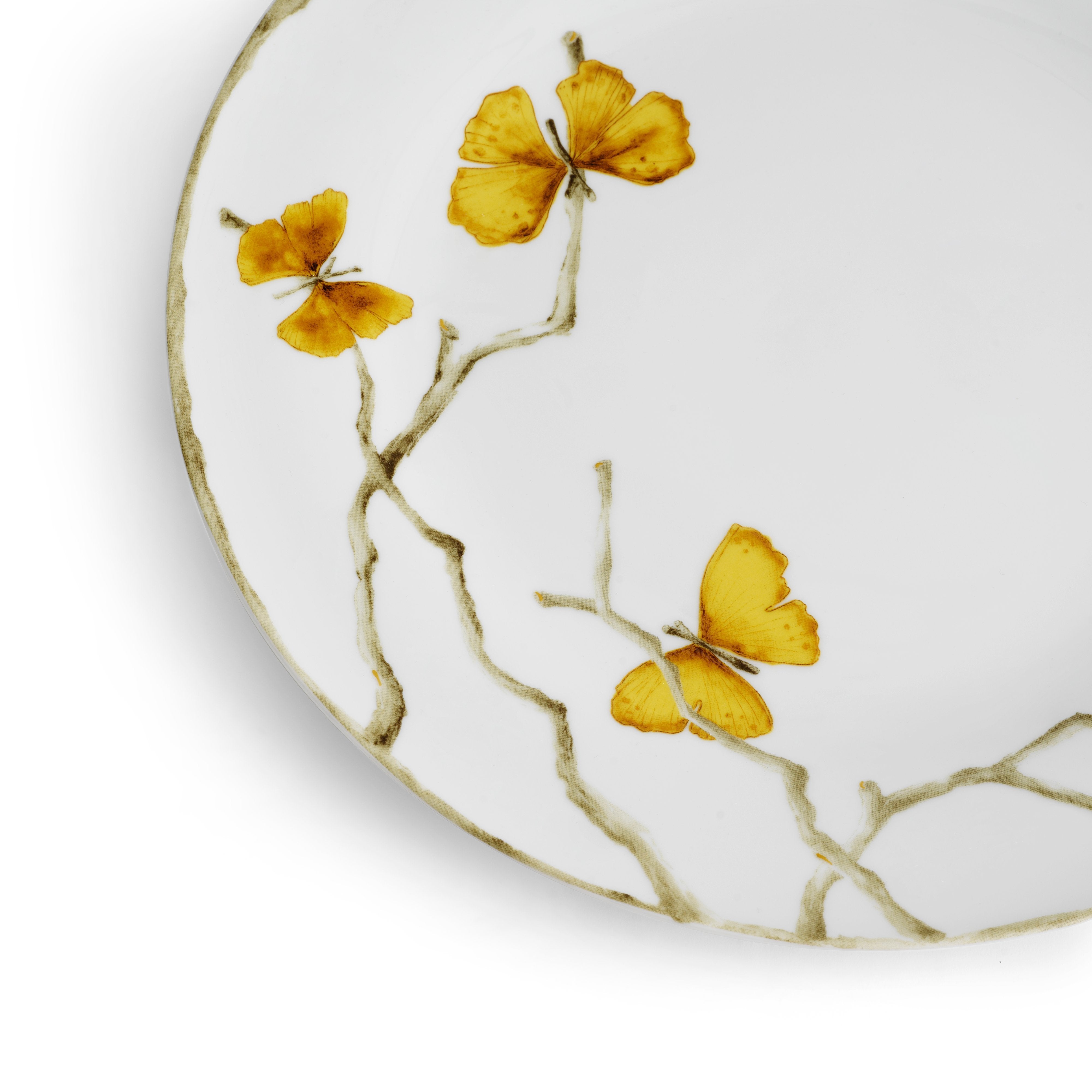 Butterfly Ginkgo Gold Dinnerware