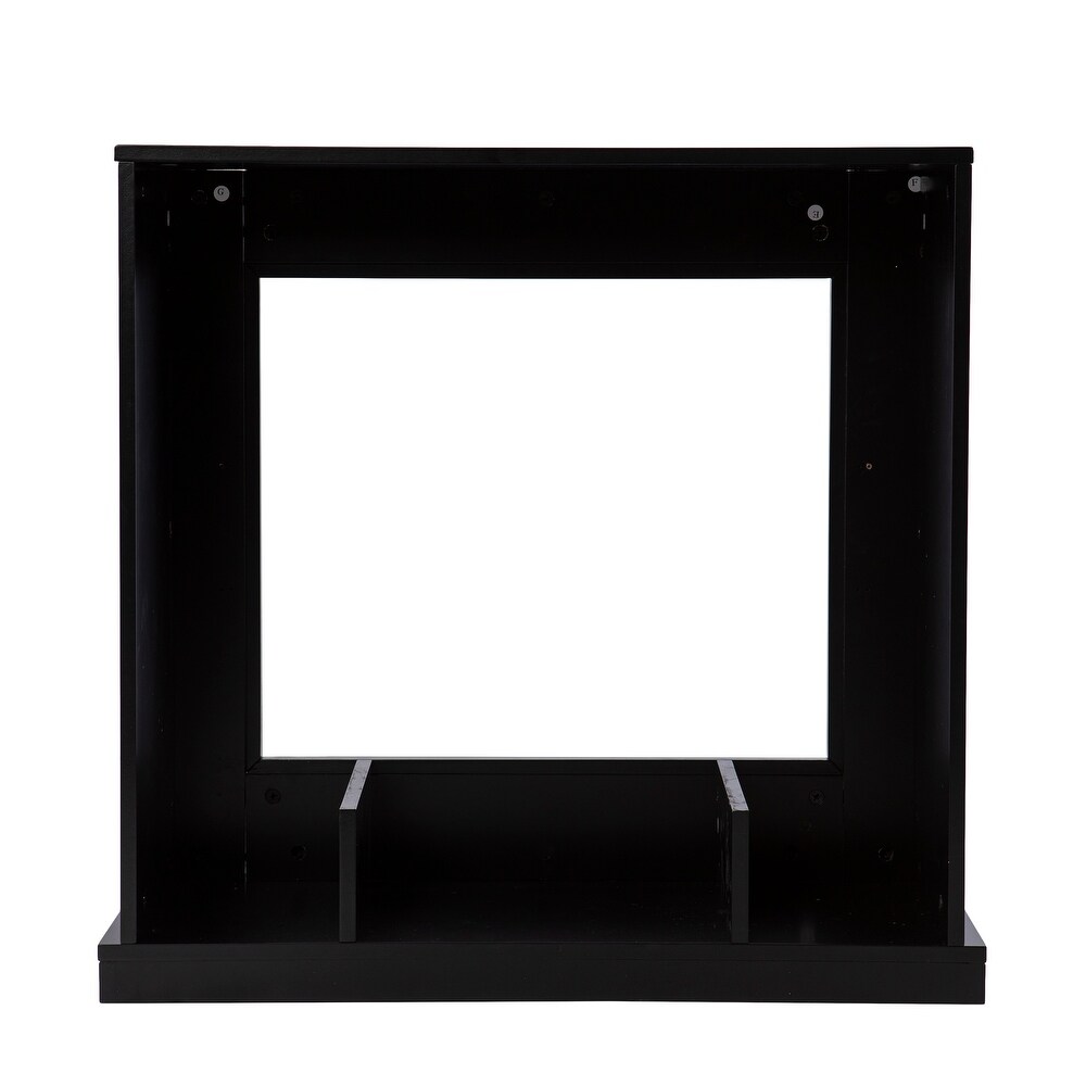 Camarosa Contemporary Black Wood Alexa Enabled Fireplace