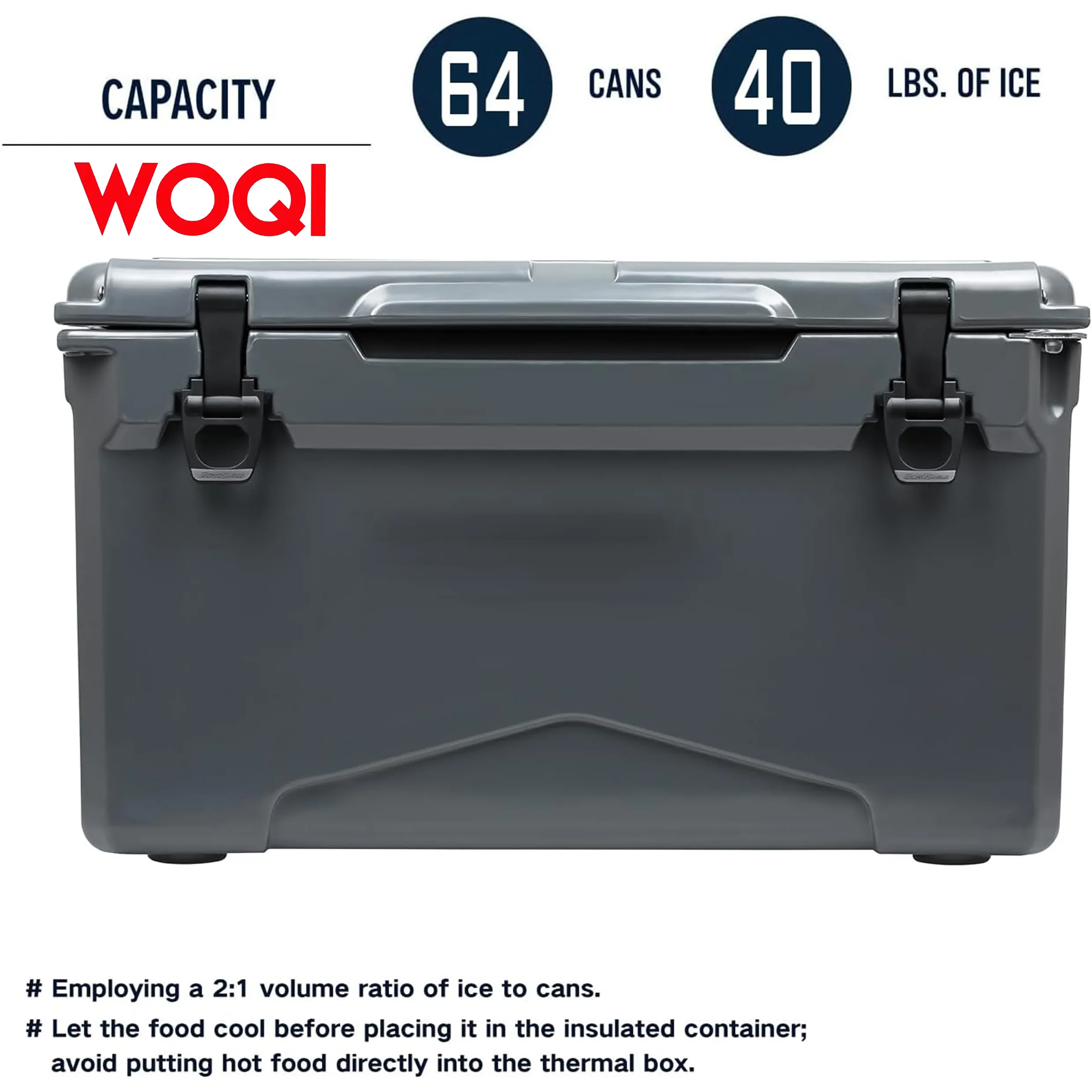 WOQI rotary forming cooler suitable for barbecue  camping  Pinnic  and other outdoor activities