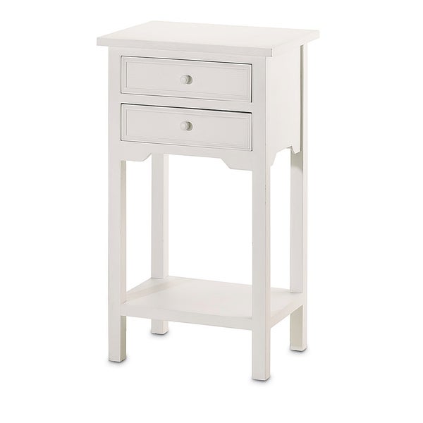 Cosmos White Accent Table