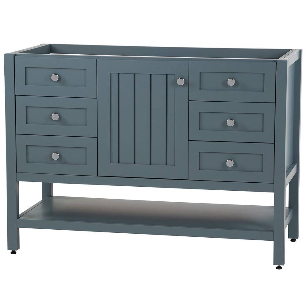 Home Decorators Collection Lanceton 48 in. W x 22 in. D x 34 in. H Bath Vanity Cabinet Only in Sage LT48-SE