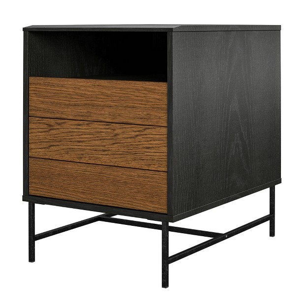 Tyner End Table Black Oak Room amp Joy