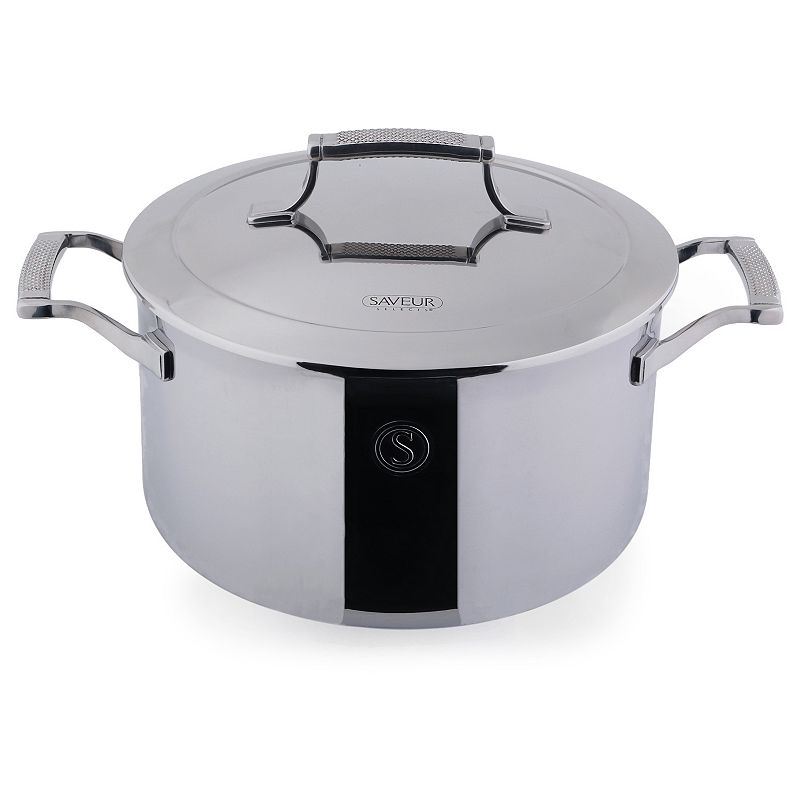 Saveur Selects Voyage Tri-Ply 6-qt. Stockpot with Lid