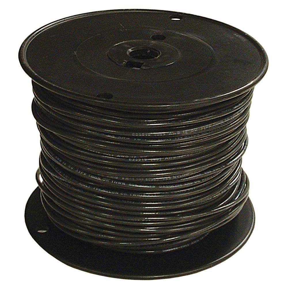 Southwire (By-the-Foot) 1 Black Stranded CU SIMpull THHN Wire 20504799