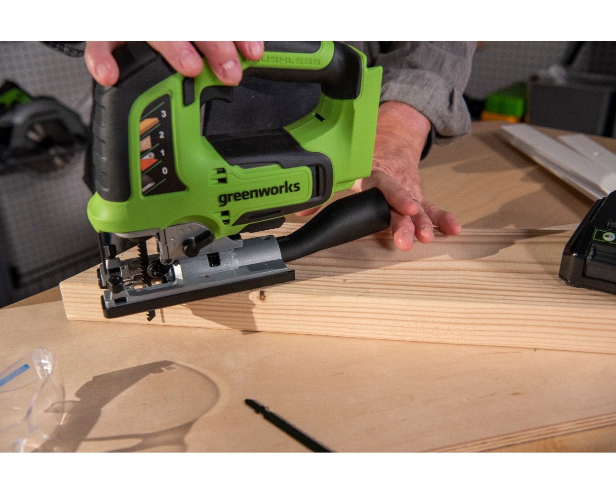 24V Brushless Jig Saw Tool Only | Greenworks