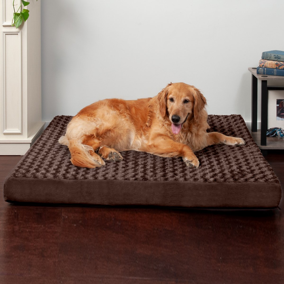 FurHaven NAP Ultra Plush Orthopedic Deluxe Cat and Dog Bed w/Removable Cover， Chocolate