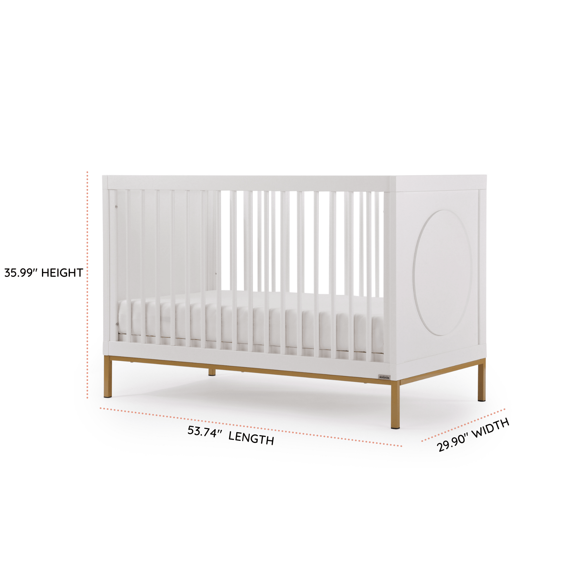 Dadada Chicago 3-in-1 Convertible Crib