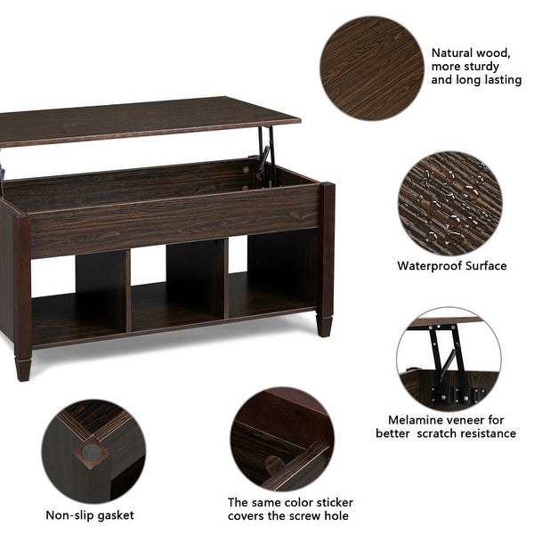 Living Room Furniture Lift Top Storage Coffee Table