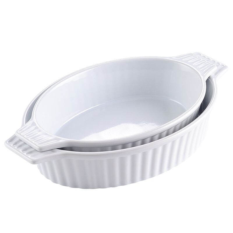 MALACASA  Series Bake.Bake  Ceramic Oval Baking Dish Bakeware Set