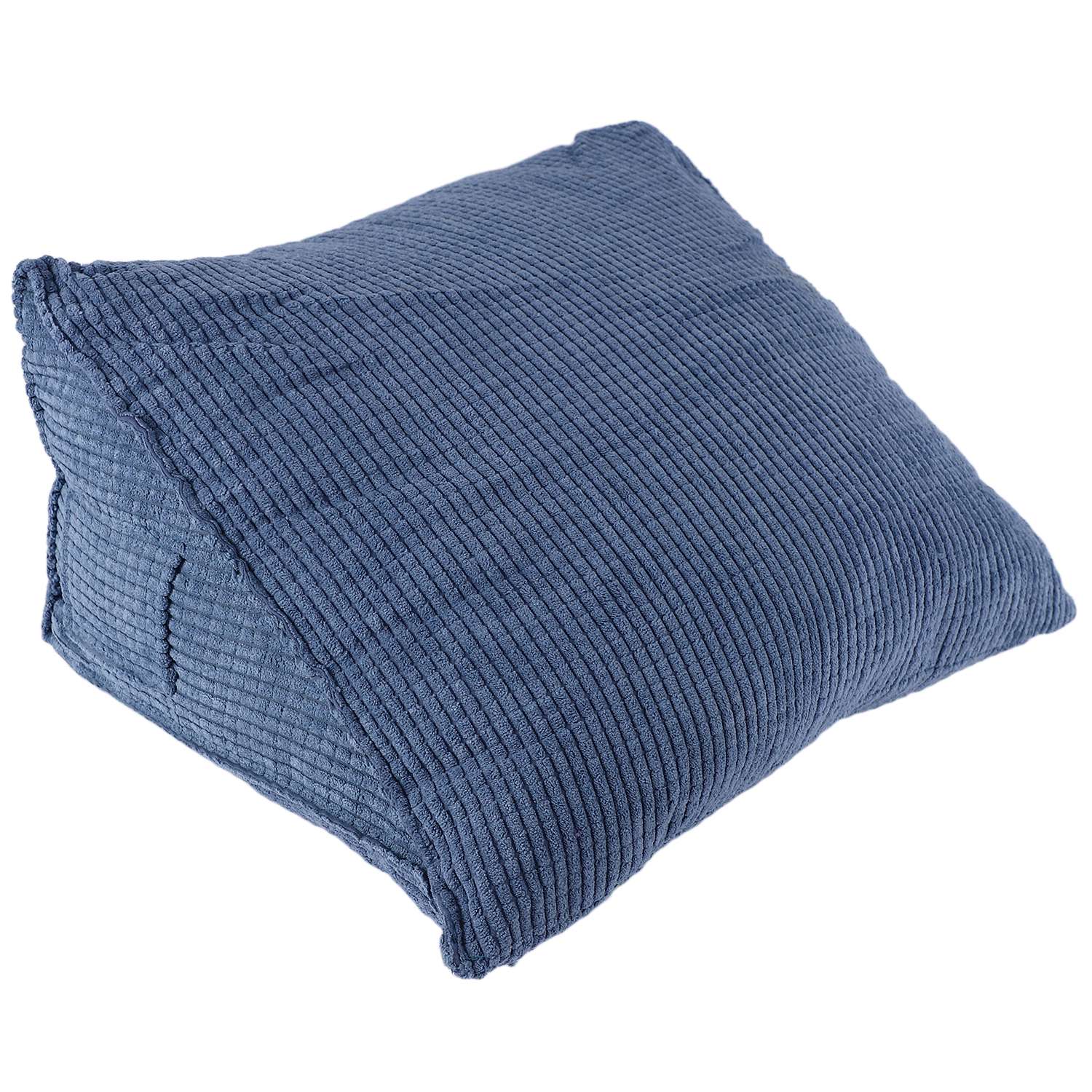 Reading Backrest Cushion Wedge Pillow Back Cushion Lumbar Pad Bed Office Chair Rest Pillow Back Support Pillow(Blue)