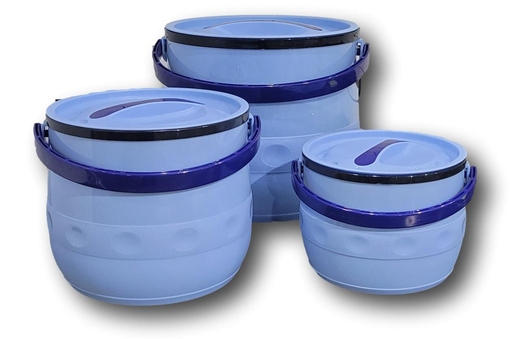 3 Pack Food Container Set Keep Food Warm for 4 hrs and Cold upto 6 hr