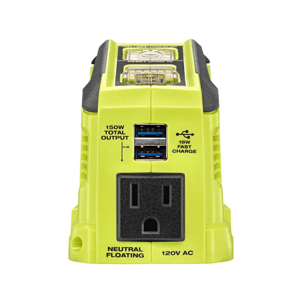 RYOBI 150Watt Push Start Power Source and Charger for ONE 18Volt Battery with 20 Ah Battery