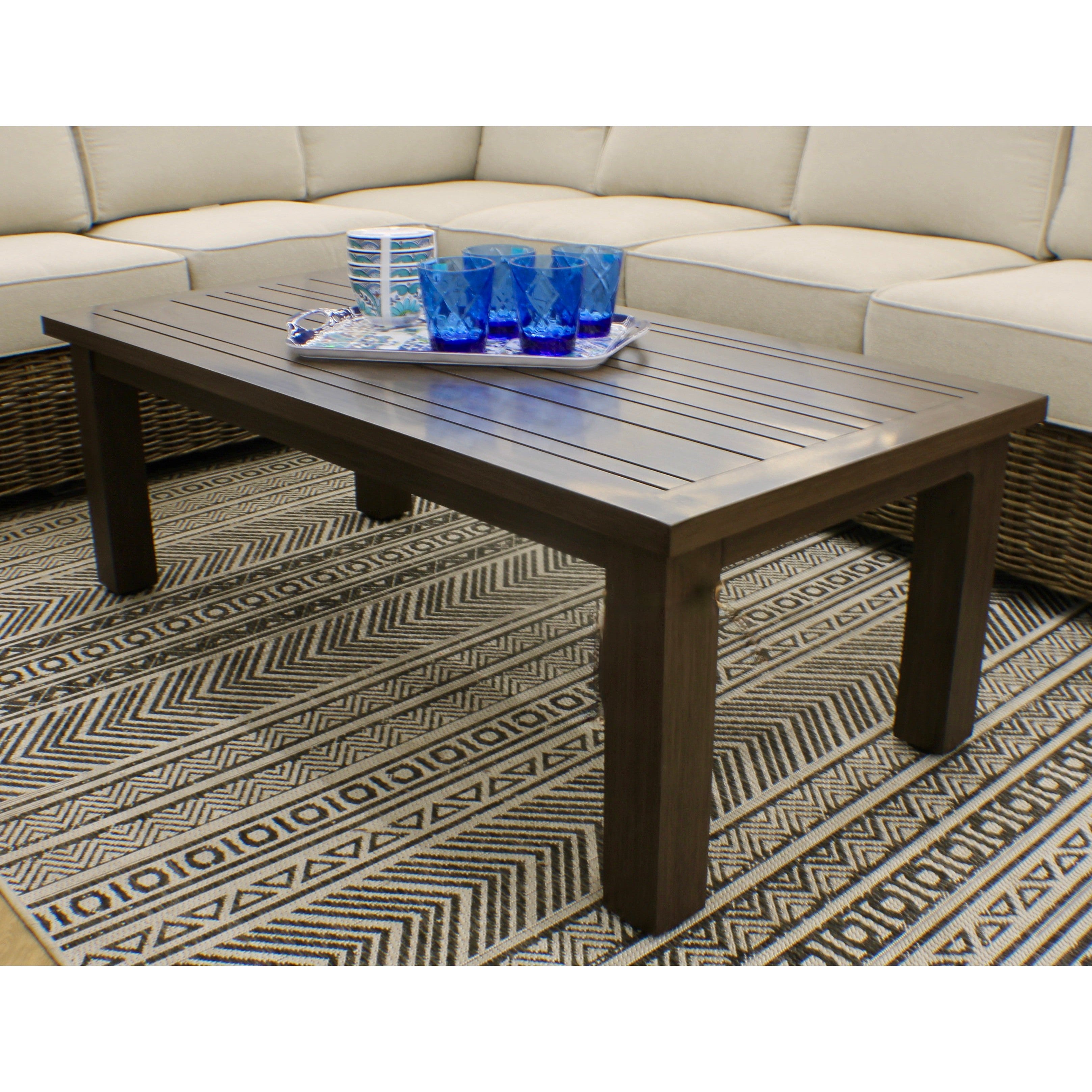 Carmel Brown Outdoor 52 Coffee Table